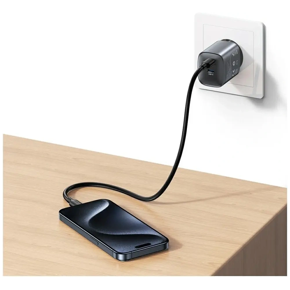 Hurtownia GSM - Ładowarka sieciowa USAMS CC305 T66 45W GaN 2xUSB-C tarnish - USA1255 - {ean13} - Hurt