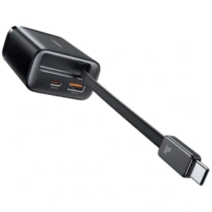 Hurtownia GSM - USAMS Xiang Series CC296 30W USB-A, USB-C Nástěnná nabíječka + USB-C kabel černý - USA1257 - {ean13} - Hurt