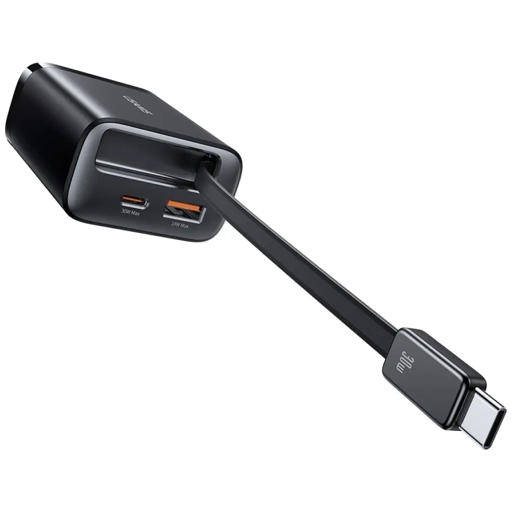 Hurtownia GSM - Ładowarka sieciowa USAMS Xiang Series CC296 30W USB-A, USB-C + kabel USB-C czarny - USA1257 - {ean13} - Hurt