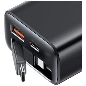 Hurtownia GSM - USAMS Xiang Series CC296 30W USB-A, USB-C Nástěnná nabíječka + USB-C kabel černý - USA1257 - {ean13} - Hurt