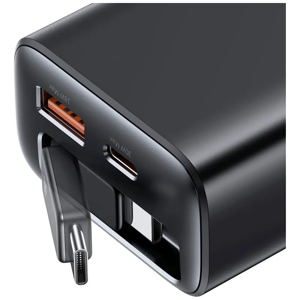 Hurtownia GSM - Ładowarka sieciowa USAMS Xiang Series CC296 30W USB-A, USB-C + kabel USB-C czarny - USA1257 - {ean13} - Hurt