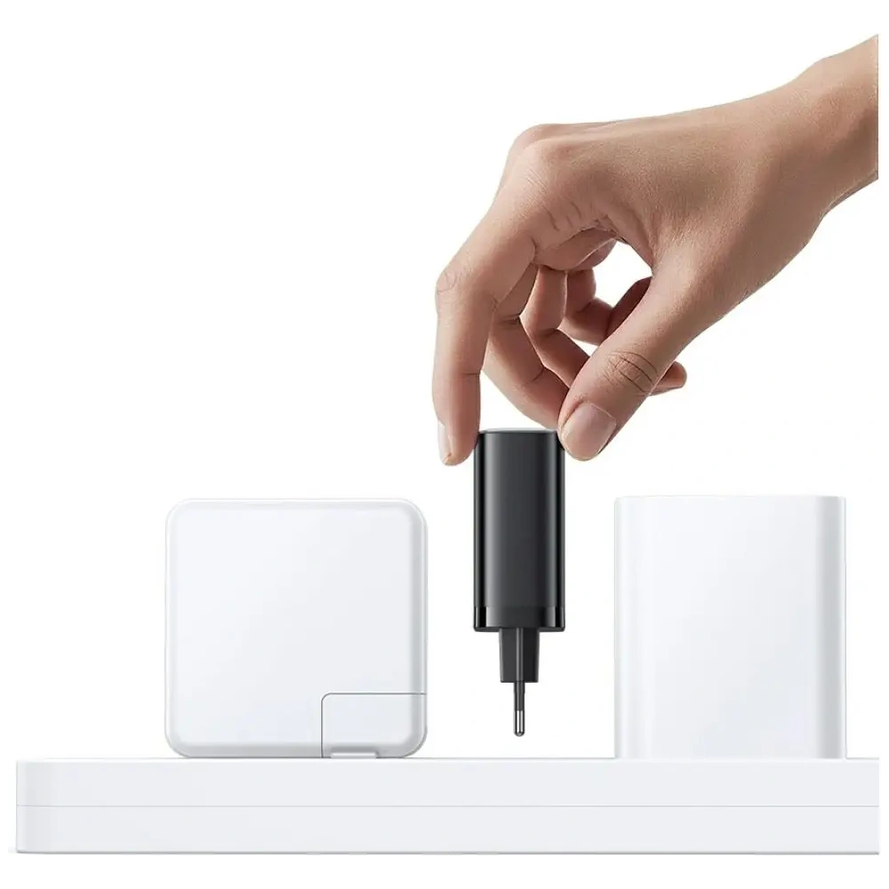 Hurtownia GSM - Ładowarka sieciowa USAMS Xiang Series CC296 30W USB-A, USB-C + kabel USB-C czarny - USA1257 - {ean13} - Hurt