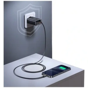 Hurtownia GSM - USAMS Xiang Series CC299 65W USB-A, USB-C Nástěnná nabíječka + USB-C kabel bílý - USA1258 - {ean13} - Hurt