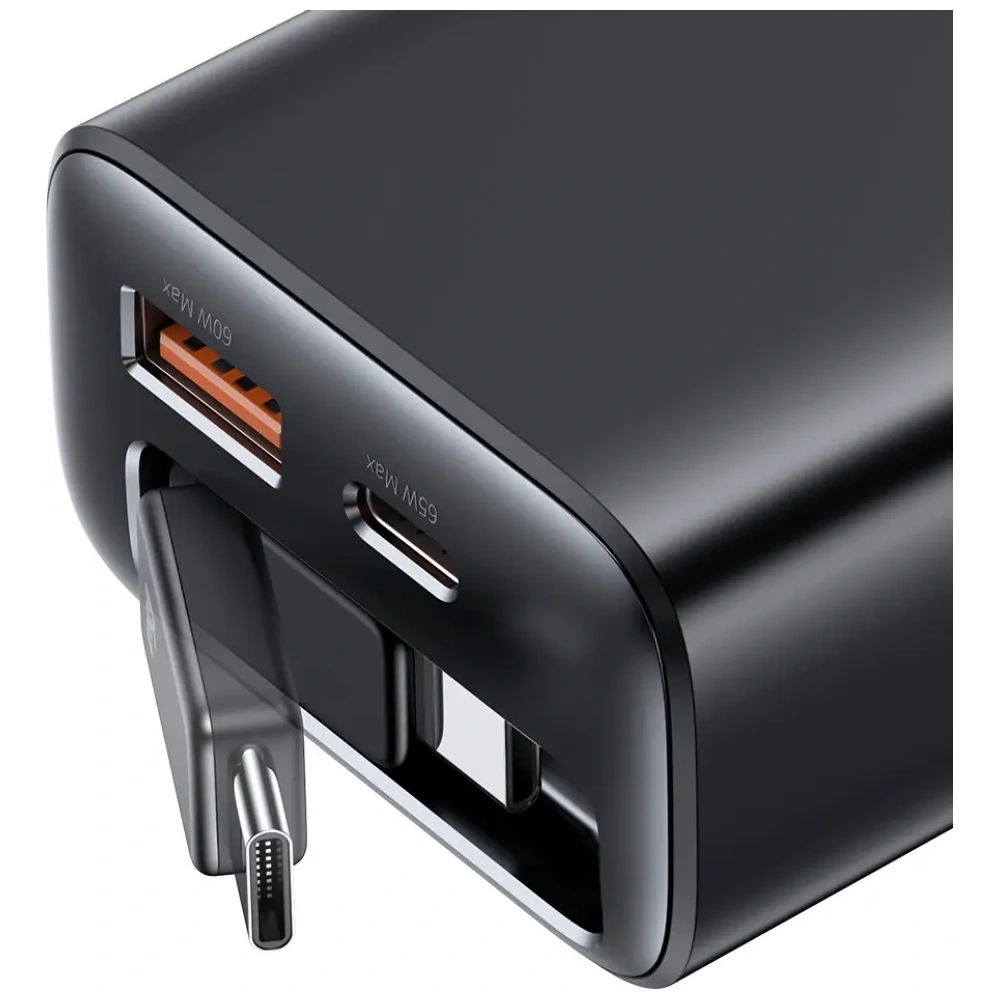 Hurtownia GSM - Ładowarka sieciowa USAMS Xiang Series CC299 65W USB-A, USB-C + kabel USB-C czarny - USA1259 - {ean13} - Hurt
