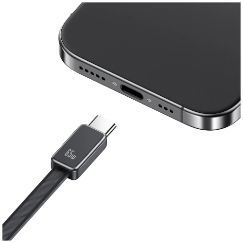 Ładowarka sieciowa USAMS Xiang Series CC299 65W USB-A, USB-C + kabel USB-C czarny