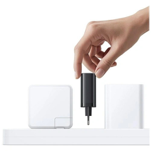 Ładowarka sieciowa USAMS Xiang Series CC299 65W USB-A, USB-C + kabel USB-C czarny