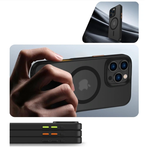Etui Tech-Protect Magmat Xt 3-set MagSafe Apple iPhone 16 Matte Black