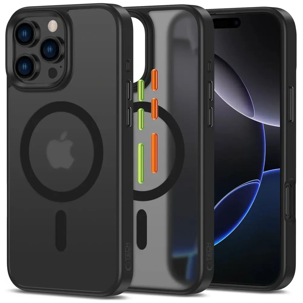 Hurtownia GSM - Tech-Protect Magmat Xt 3-Set MagSafe Apple iPhone 16 Pro Matt Schwarz - THP4212 - {ean13} - Hurt