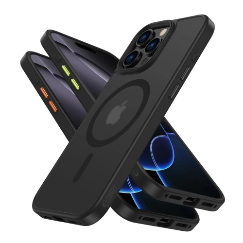 Etui Tech-Protect Magmat Xt 3-set MagSafe Apple iPhone 16 Pro Matte Black