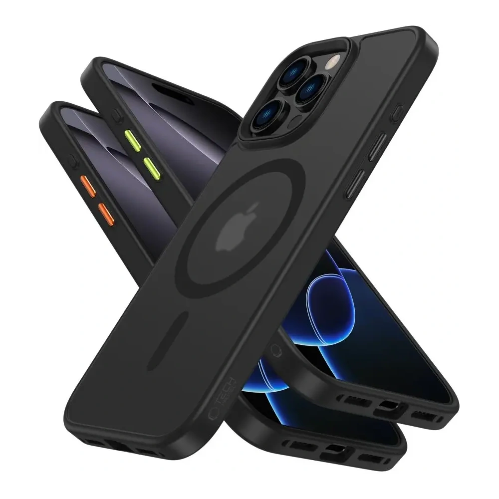 Wholesale Tech-Protect Magmat Xt 3-set MagSafe Apple iPhone 16 Pro Matte Black - THP4212 - {ean13} - Hurt