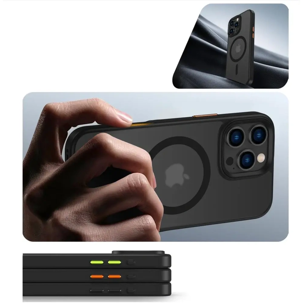 Hurtownia GSM - Tech-Protect Magmat Xt 3-Set MagSafe Apple iPhone 16 Pro Matt Schwarz - THP4212 - {ean13} - Hurt