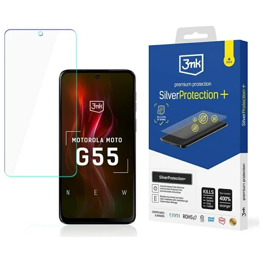 Hurtownia GSM - 3MK SilverProtect+ Motorola Moto G55 5G - 3MK16008 - {ean13} - Hurt