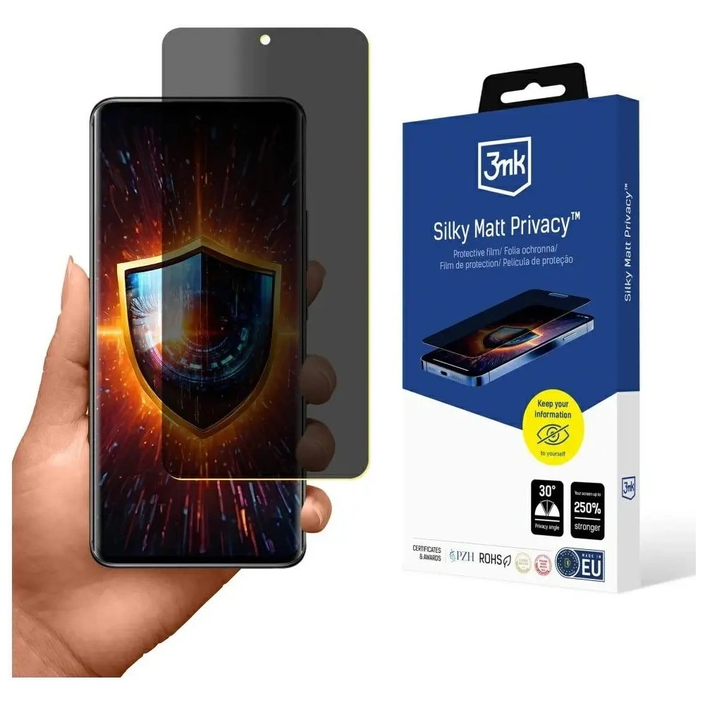 Hurtownia GSM - Folia prywatyzująca 3MK Silky Matt Privacy do Redmi Note 14 Pro+ Plus - 3MK16059 - {ean13} - Hurt