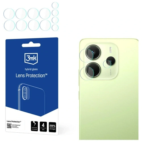 Ochrona na obiektyw aparatu 3MK Lens Protection do Redmi Note 14 4G [4 PACK]