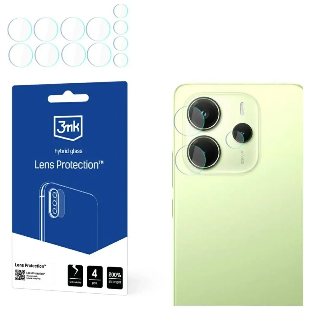 Hurtownia GSM - Protecție lentile 3MK pentru Redmi Note 14 4G [4 PACHET] - 3MK16122 - {ean13} - Hurt