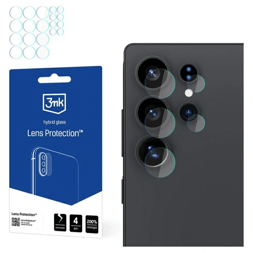 Ochrona na obiektyw aparatu 3MK Lens Protection do Samsung Galaxy S25 Ultra [4 PACK]