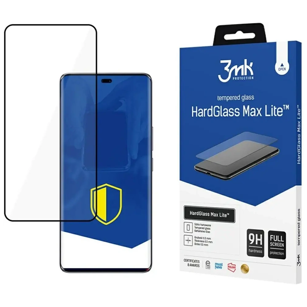 Hurtownia GSM - Sticlă securizată 3MK HardGlass Max Lite pentru Honor Magic7 Lite negru - 3MK16155 - {ean13} - Hurt