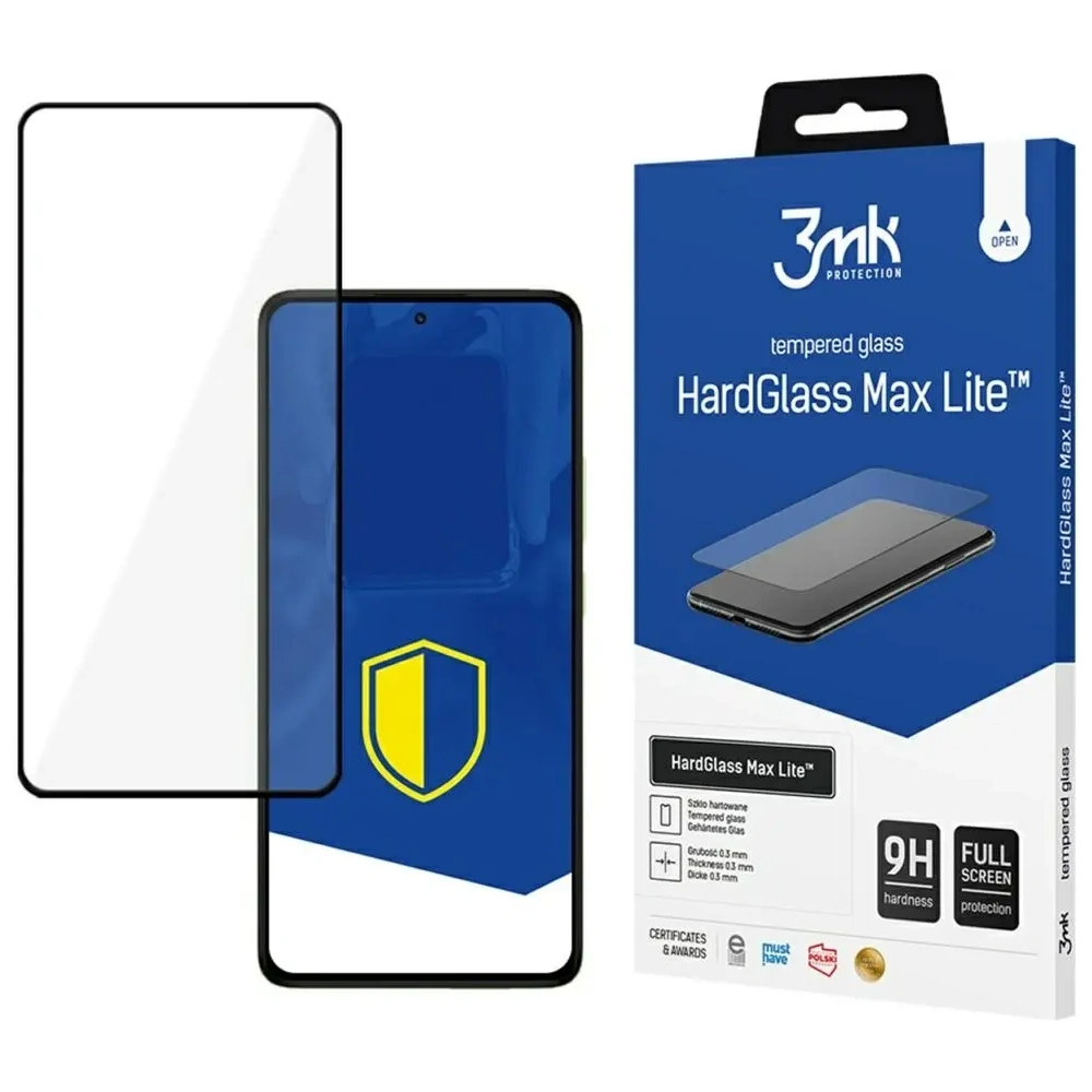 Hurtownia GSM - Sticlă securizată 3MK HardGlass Max Lite pentru Redmi Note 14 Pro / 14 Pro+ Plus 5G - 3MK16158 - {ean13} - Hurt