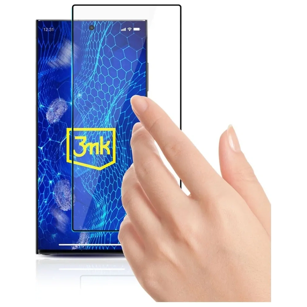 Hurtownia GSM - Sticlă securizată 3MK HardGlass Max Lite pentru Samsung Galaxy S24 Ultra neagră - 3MK16160 - {ean13} - Hurt