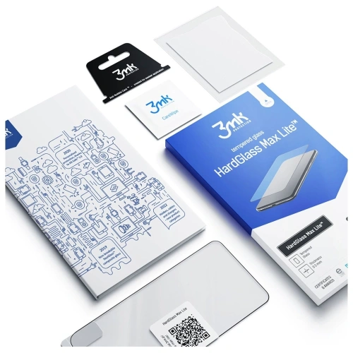 Szkło hartowane 3MK HardGlass Max Lite do Samsung Galaxy S24+ Plus czarny