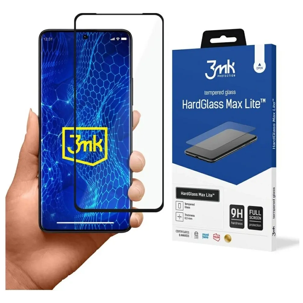 Wholesale Tempered glass 3MK HardGlass Max Lite for Xiaomi Redmi Note 13 Pro+ Plus black - 3MK16165 - {ean13} - Hurt