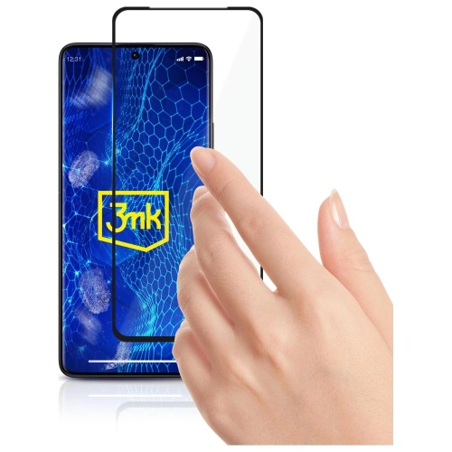 Szkło hartowane 3MK HardGlass Max Lite do Xiaomi Redmi Note 13 Pro+ Plus czarny