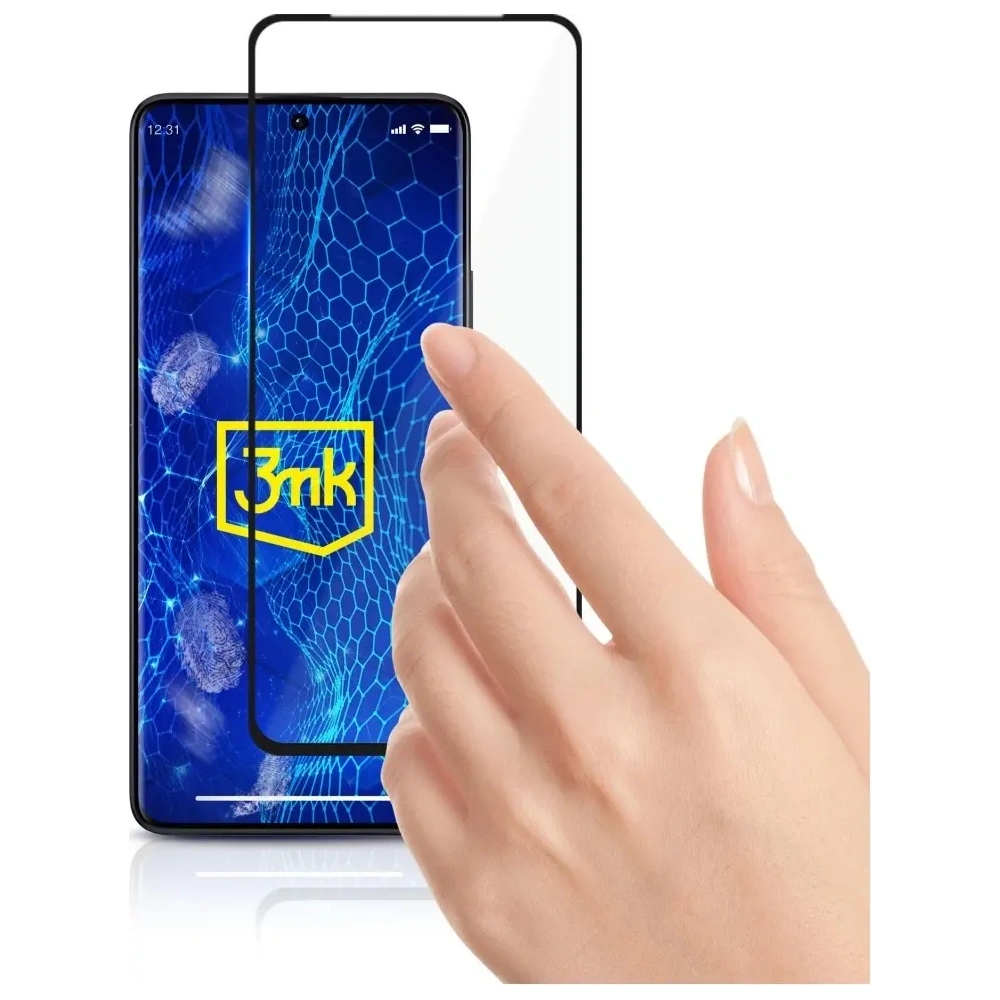 Hurtownia GSM - Sticlă securizată 3MK HardGlass Max Lite pentru Xiaomi Redmi Note 13 Pro+ Plus neagră - 3MK16165 - {ean13} - Hurt