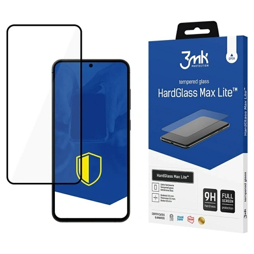 Szkło hartowane 3MK HardGlass Max Lite do Samsung Galaxy S25 czarny
