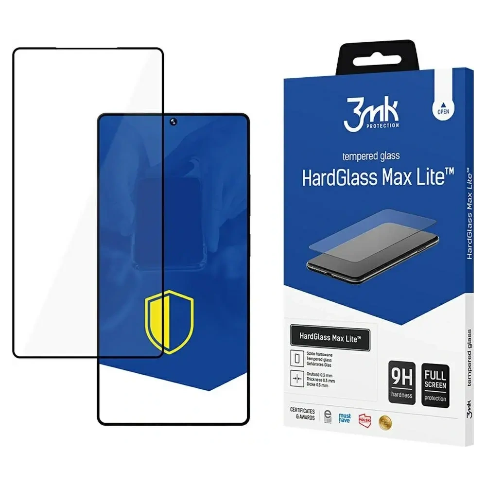 Wholesale Tempered glass 3MK HardGlass Max Lite for Samsung Galaxy S25 Ultra black - 3MK16167 - {ean13} - Hurt