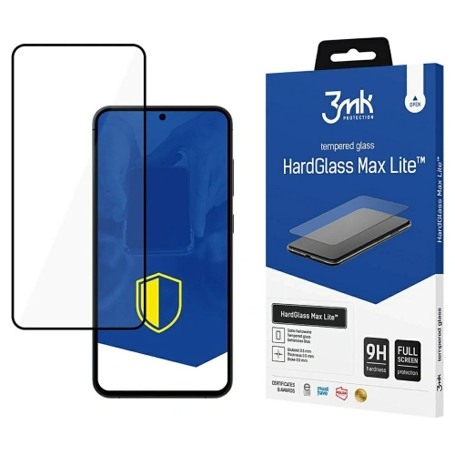 Szkło hartowane 3MK HardGlass Max Lite do Samsung Galaxy S25+ Plus czarny