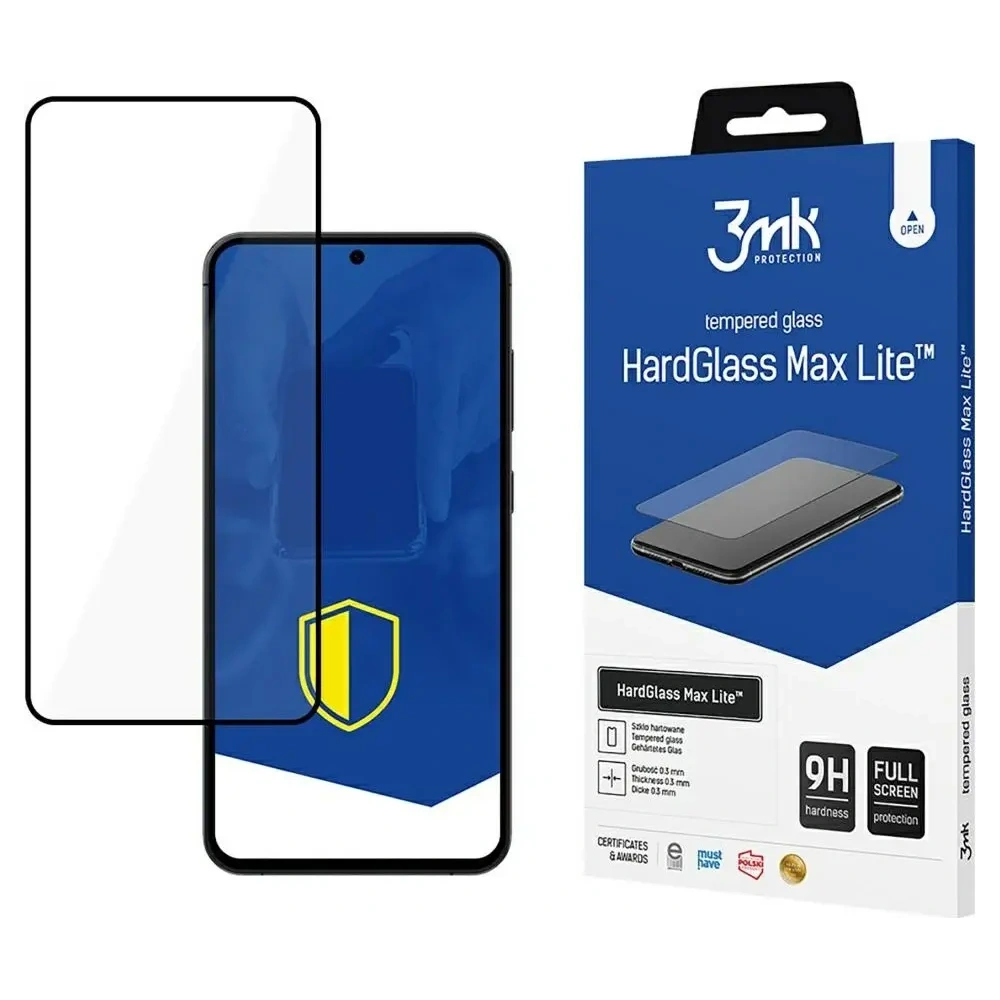 Wholesale Tempered glass 3MK HardGlass Max Lite for Samsung Galaxy S25+ Plus black - 3MK16168 - {ean13} - Hurt