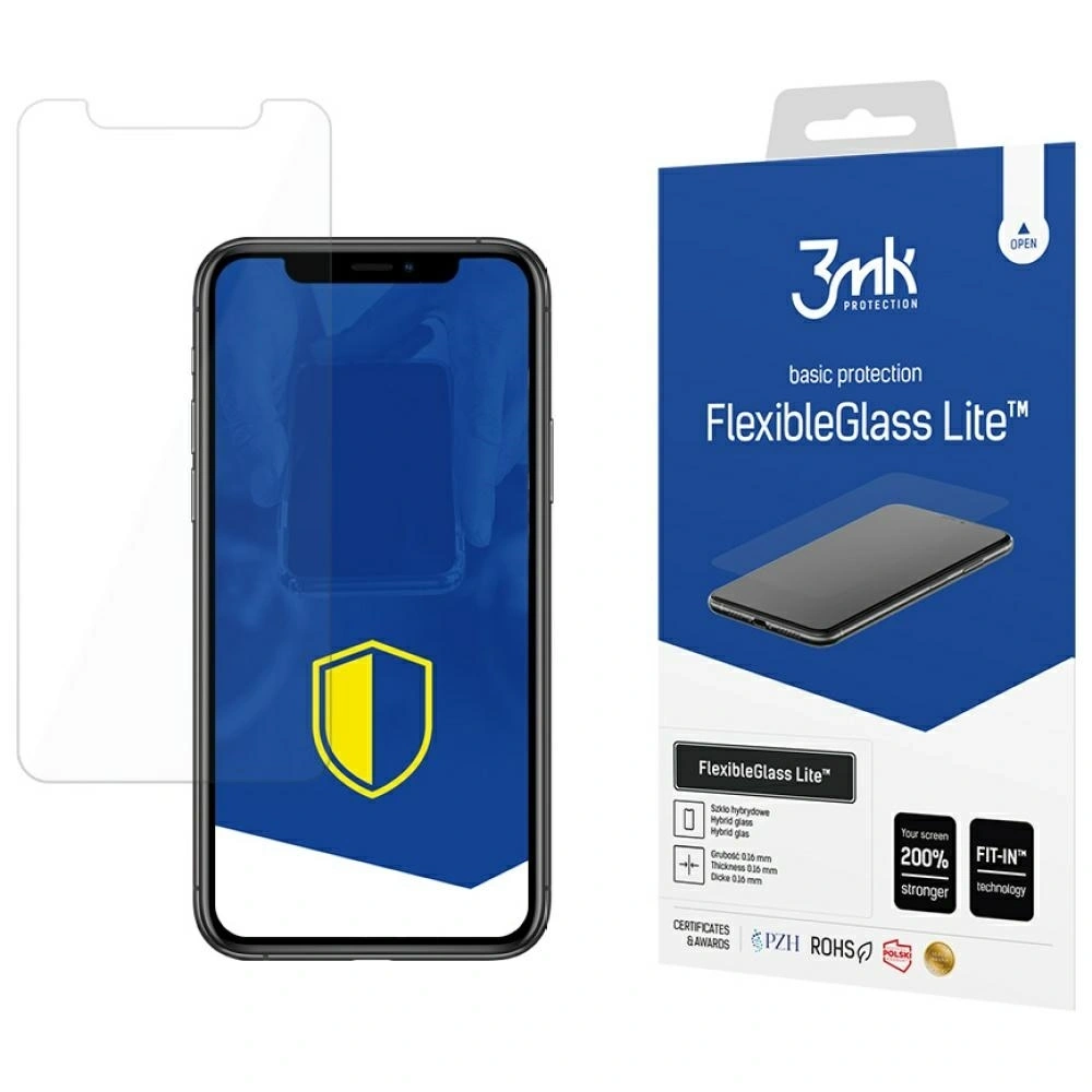 Hurtownia GSM - Hybrid üveg 3MK FlexibleGlass Lite az Apple iPhone X / XS / 11 Pro számára - 3MK16195 - {ean13} - Hurt