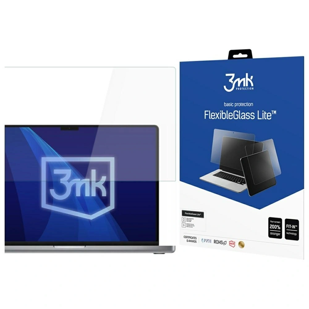 Hurtownia GSM - Szkło hybrydowe 3MK FlexibleGlass Lite do Apple MacBook Pro 16” (M1/M2/M3/M4) - 3MK16196 - {ean13} - Hurt