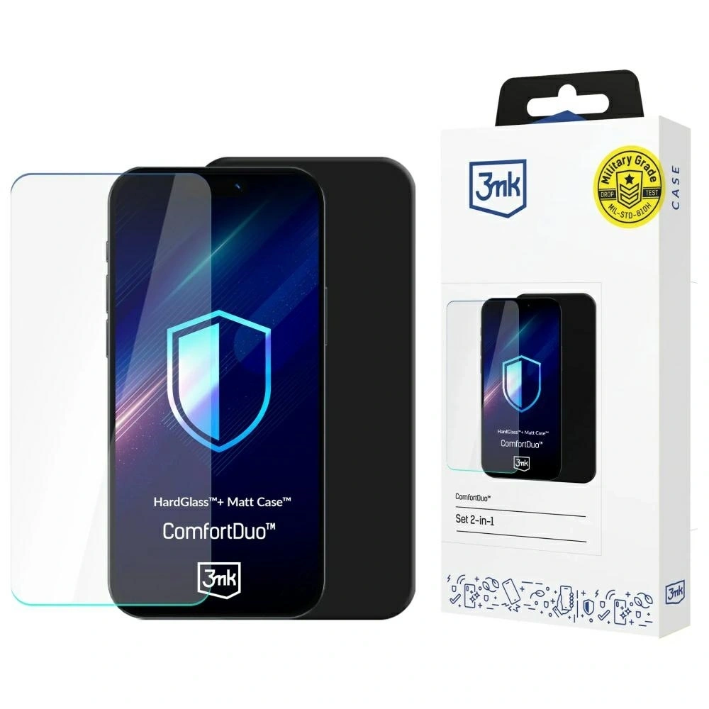 Hurtownia GSM - Set 3MK ComfortDuo Matt pentru Apple iPhone 16E - 3MK16250 - {ean13} - Hurt