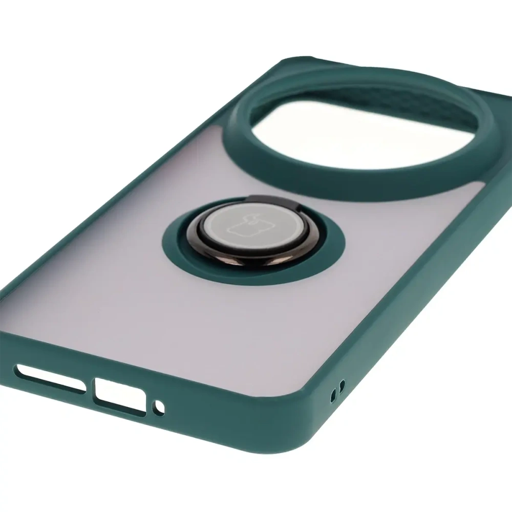 Hurtownia GSM - Bizon Case Hybrid Ring Xiaomi 15 Ultra füstös sötétzöld kerettel - BIZ9155 - {ean13} - Hurt