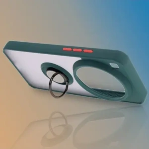 Wholesale Bizon Case Hybrid Ring Xiaomi 15 Ultra smoked with a dark green frame - BIZ9155 - {ean13} - Hurt