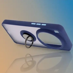 Wholesale Bizon Case Hybrid Ring Xiaomi 15 Ultra smoky with a navy blue frame - BIZ9156 - {ean13} - Hurt
