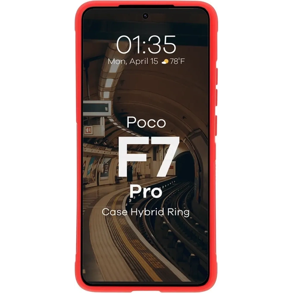 Hurtownia GSM - Bizon tok Tur Xiaomi Poco F7 Pro piros - BIZ9157 - {ean13} - Hurt