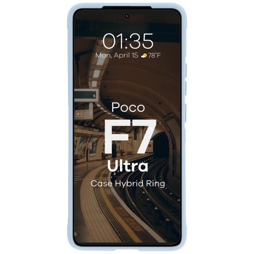 Pancerne etui Bizon Case Tur do Xiaomi Poco F7 Ultra jasnoniebieskie