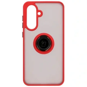 Hurtownia GSM - Husa hibrid Bizon Case pentru Samsung Galaxy A36 5G fumurie cu ramă roșie - BIZ9163 - {ean13} - Hurt
