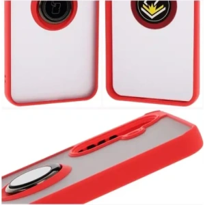 Hurtownia GSM - Husa hibrid Bizon Case pentru Samsung Galaxy A36 5G fumurie cu ramă roșie - BIZ9163 - {ean13} - Hurt