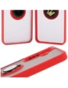 Hurtownia GSM - Bizon Case Hybrid Gyűrű Samsung Galaxy A36 5G füstös piros kerettel - BIZ9163 - {ean13} - Hurt
