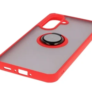 Hurtownia GSM - Husa hibrid Bizon Case pentru Samsung Galaxy A36 5G fumurie cu ramă roșie - BIZ9163 - {ean13} - Hurt