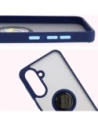 Wholesale Bizon Case Hybrid Ring Samsung Galaxy A36 5G smoky with a navy blue frame - BIZ9164 - {ean13} - Hurt