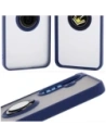 Hurtownia GSM - Etui z uchwytem na palec Bizon Case Hybrid Ring do Samsung Galaxy A36 5G przydymione z granatową ramką - BIZ9164 - {ean13} - Hurt