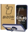 Bizon Case Hybrid Ring Realme C75 4G / 14x 5G smoky with a navy blue frame