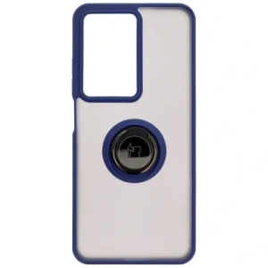 Hurtownia GSM - Bizon Case Hybrid Ring Realme C75 4G / 14x 5G fumuriu cu un cadru albastru închis - BIZ9165 - {ean13} - Hurt