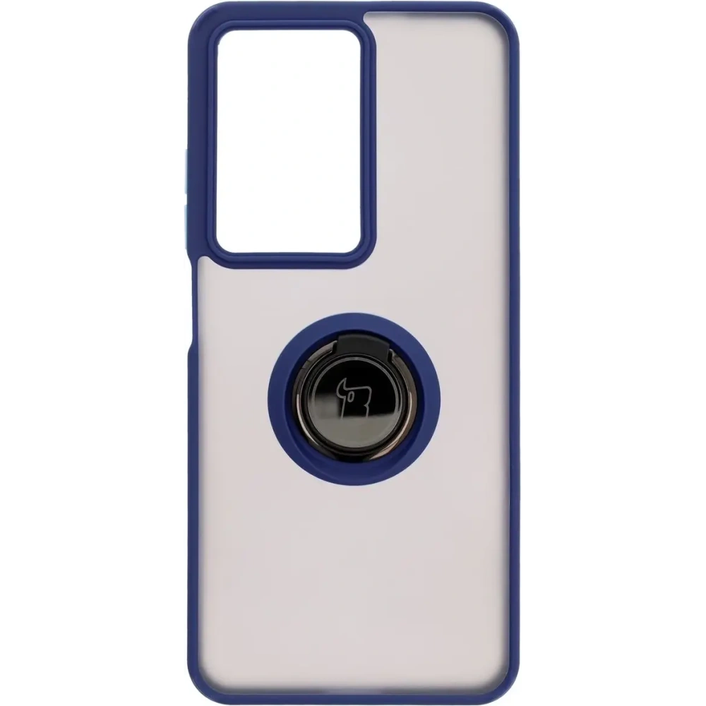 Wholesale Bizon Case Hybrid Ring Realme C75 4G / 14x 5G smoky with a navy blue frame - BIZ9165 - {ean13} - Hurt