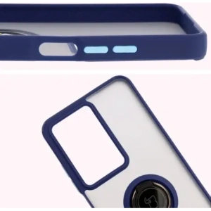 Wholesale Bizon Case Hybrid Ring Realme C75 4G / 14x 5G smoky with a navy blue frame - BIZ9165 - {ean13} - Hurt
