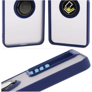 Wholesale Bizon Case Hybrid Ring Realme C75 4G / 14x 5G smoky with a navy blue frame - BIZ9165 - {ean13} - Hurt